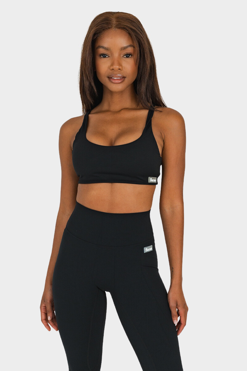 Bacon Active Long Legging Scrunch Bum Legging // Black