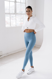 Bacon Active Long Sleeve Seamless Cropped Long Sleeve // White