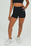 Bacon Active Shorts Scrunch Bum Booty Short // Black