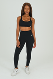 Bacon Active Long Legging Scrunch Bum Legging // Black