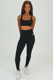 Bacon Active Long Legging Scrunch Bum Legging // Black