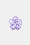 Outline Flower Claw Clip // Purple
