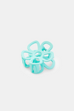 Outline Flower Claw Clip // Blue