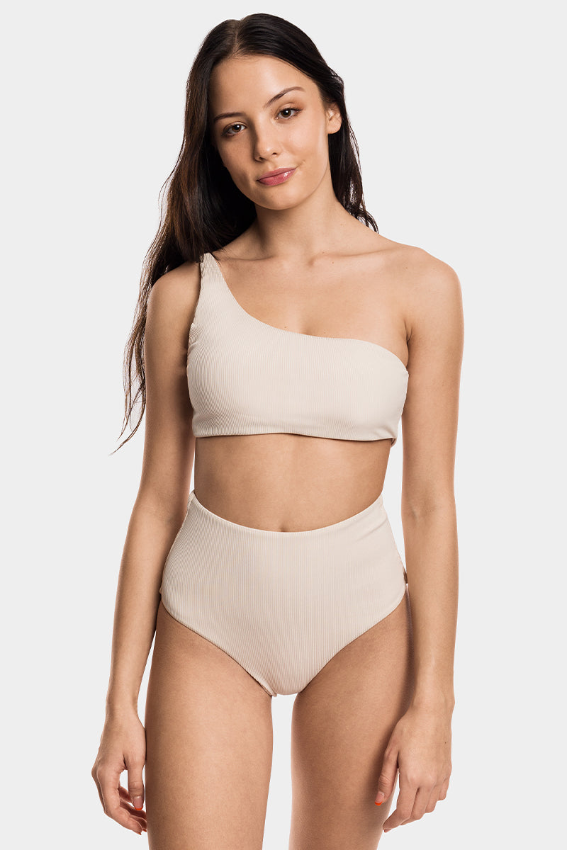 Bacon Bikinis Bikini Bottom Levo Bottom // Sand RIB