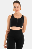 Zip Sports Bra // Black