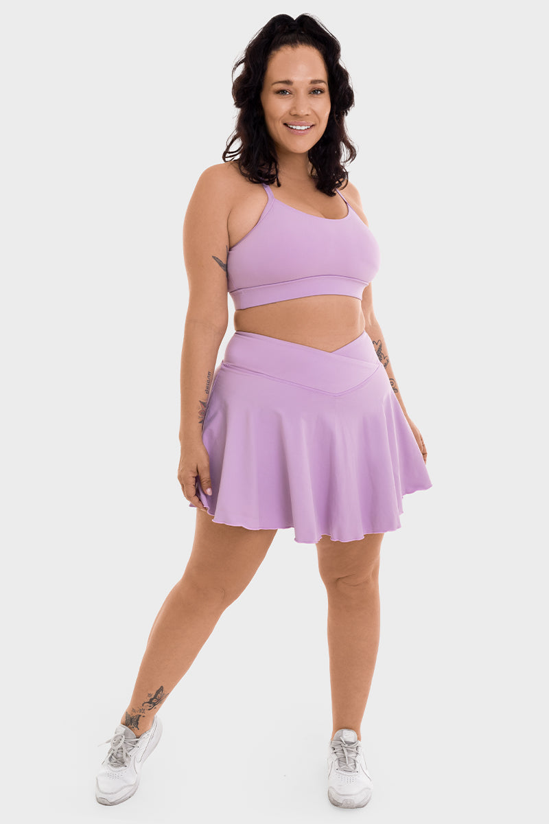 Bacon Active Sports Bra Boot Sports Bra // Purple