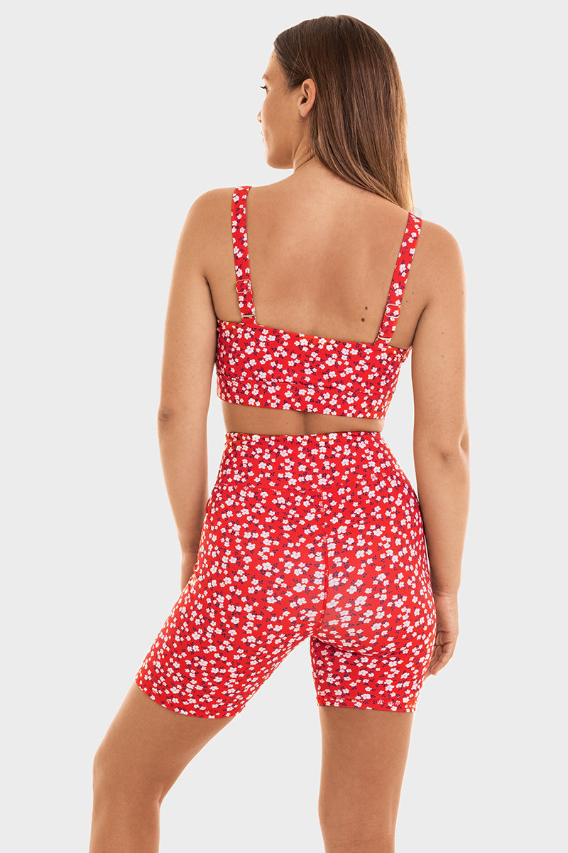 Bacon Active Sports Bra Vital Wrap Sports Bra // Cherry Blossom