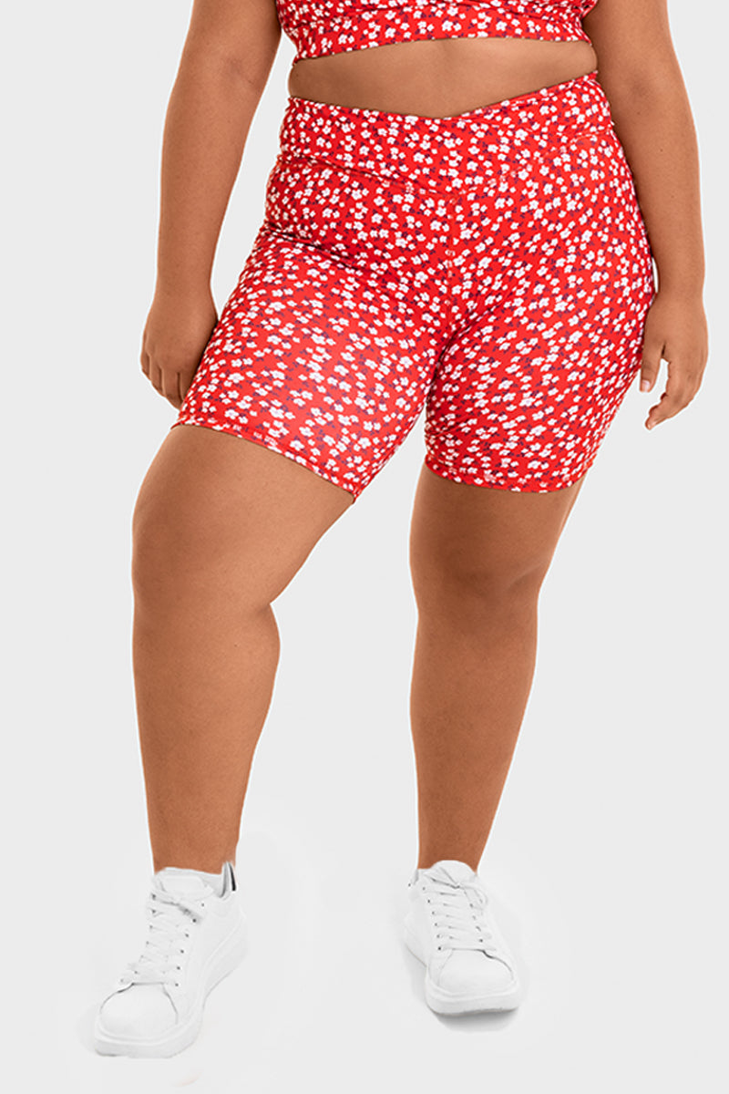 Bacon Active Shorts Vital V-Waist Shorts // Cherry Blossom