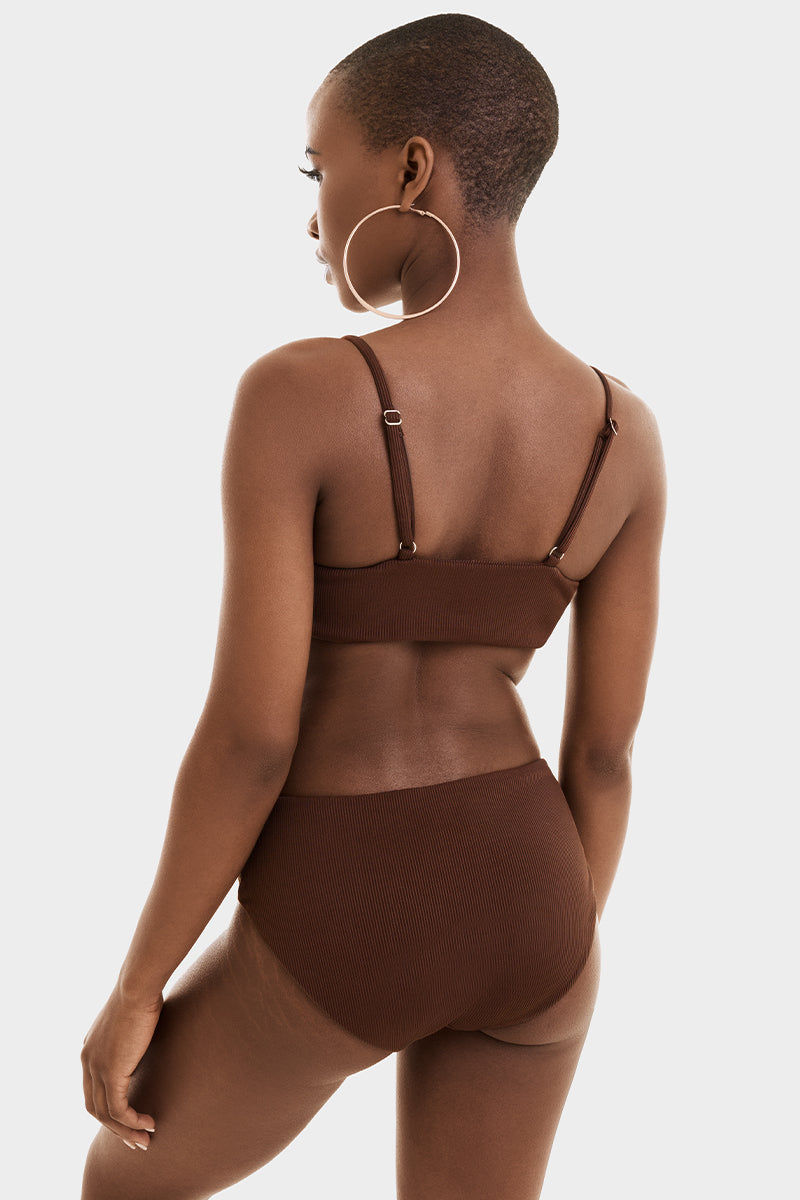Bacon Bikinis Bikini Top Grace Top // Chocolate Rib