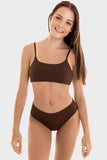 Bacon Bikinis Bikini Top Grace Top // Chocolate Rib