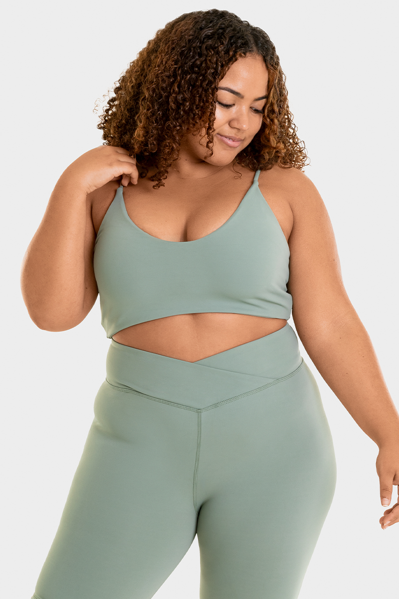 Bacon Active Sports Bra Dash Sports Bra // Green