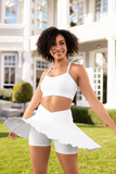 Bacon Active Sports Bra Boot Sports Bra // White