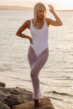 Bacon Bikinis Beachwear Maxi Knit Dress // White