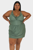 Swimsuit Dress //  Green