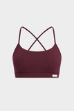 Micro Sports Bra // Burgundy