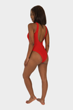 Belle One Piece // Red Crinkle