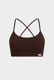 Micro Sports Bra // Brown