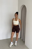 Bacon Active Shorts Essential Biker Short // Brown