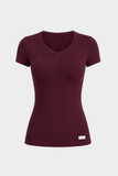 Bacon Active T-Shirt Sculpt Tee - Burgundy