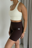 Bacon Active Shorts Essential Biker Short // Brown