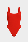 Belle One Piece // Red Crinkle