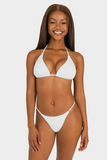 Bacon Bikinis Bikini Bottom Itsy Posie Bottom // White