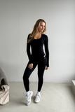 Bacon Active Long Legging Studio Legging // Black