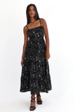 Noac Beachwear Amelia Summer Dress // Black & White Floral