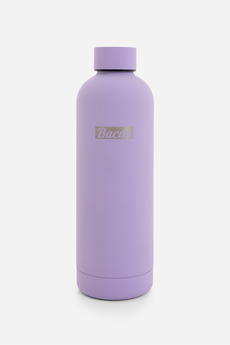 Bacon Accessory Insulated Metal Water Bottle // Purple