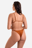 Bacon Bikinis Bikini Top Skimpy Tri Top // Rust