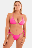 Bacon Bikinis Bikini Top Jane Top // Hot Pink Rib