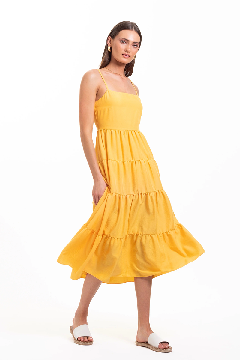 Noac Beachwear Melina Summer Dress // Yellow