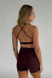 Essential Biker Short  // Burgundy