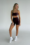 Essential Biker Short  // Burgundy