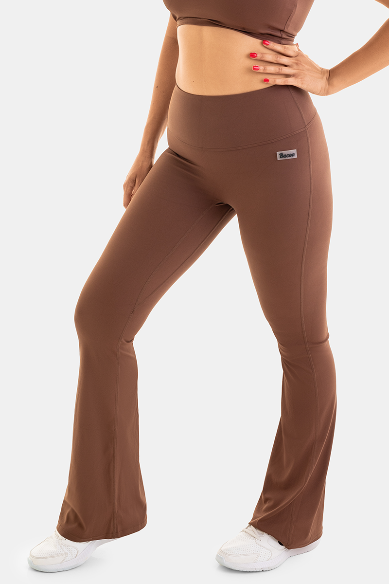Flare Legging with Scrunch Bum // Espresso – Bacon Bikinis