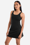 Volley Mini Dress // Black