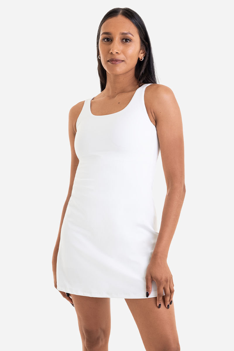 Bacon Active Active Dress Volley Mini Dress // White