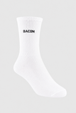 Crew Sock // White Bacon