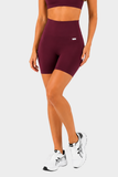 Bacon Active Shorts Essential Biker Short // Burgundy