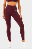 Bacon Active Long Legging Studio Legging // Burgundy