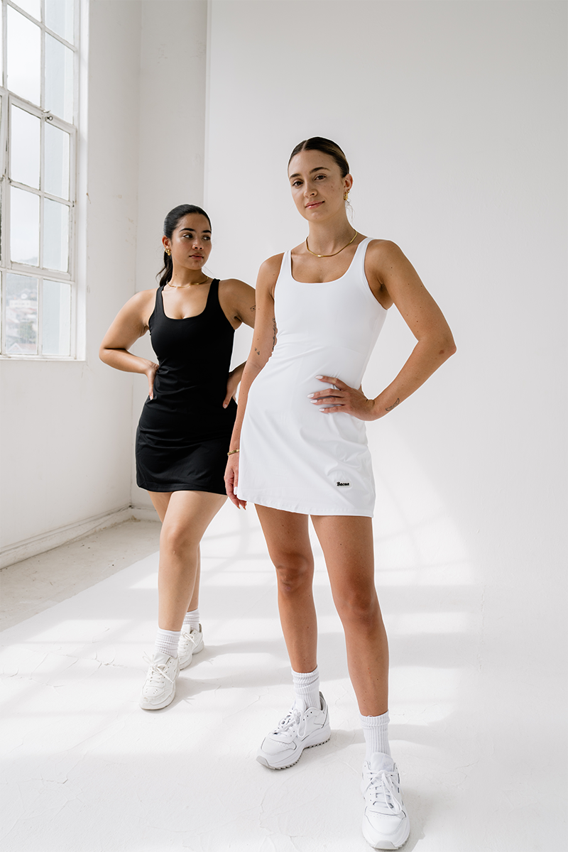 Bacon Active Active Dress Volley Mini Dress // White