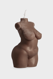 Bacon Bikinis Candle Voluptuous Lady Candle // Dark Brown