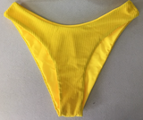 Bacon Bikinis Bikini Bottom Cheeky Retro Bottom // Yellow RIB