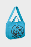 Bacon Bikinis Beach Bag Beach Bag // Blue Bacon Bikinis