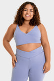 Bacon Active Sports Bra Wrap Sports Bra // Blue