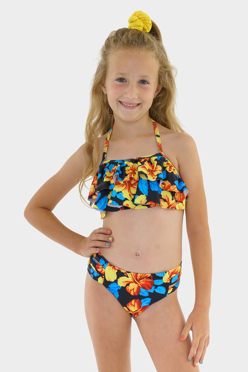Kids Bikini Top // Malta – Bacon Bikinis