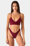 Bacon Bikinis Bikini Bottom Tayla Bottom // Maroon
