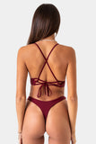 Bacon Bikinis Bikini Bottom Tayla Bottom // Maroon