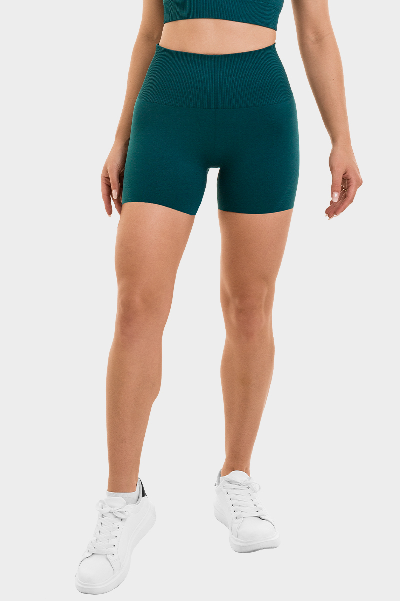 Bacon Active Shorts Power Seamless Shorts // Emerald