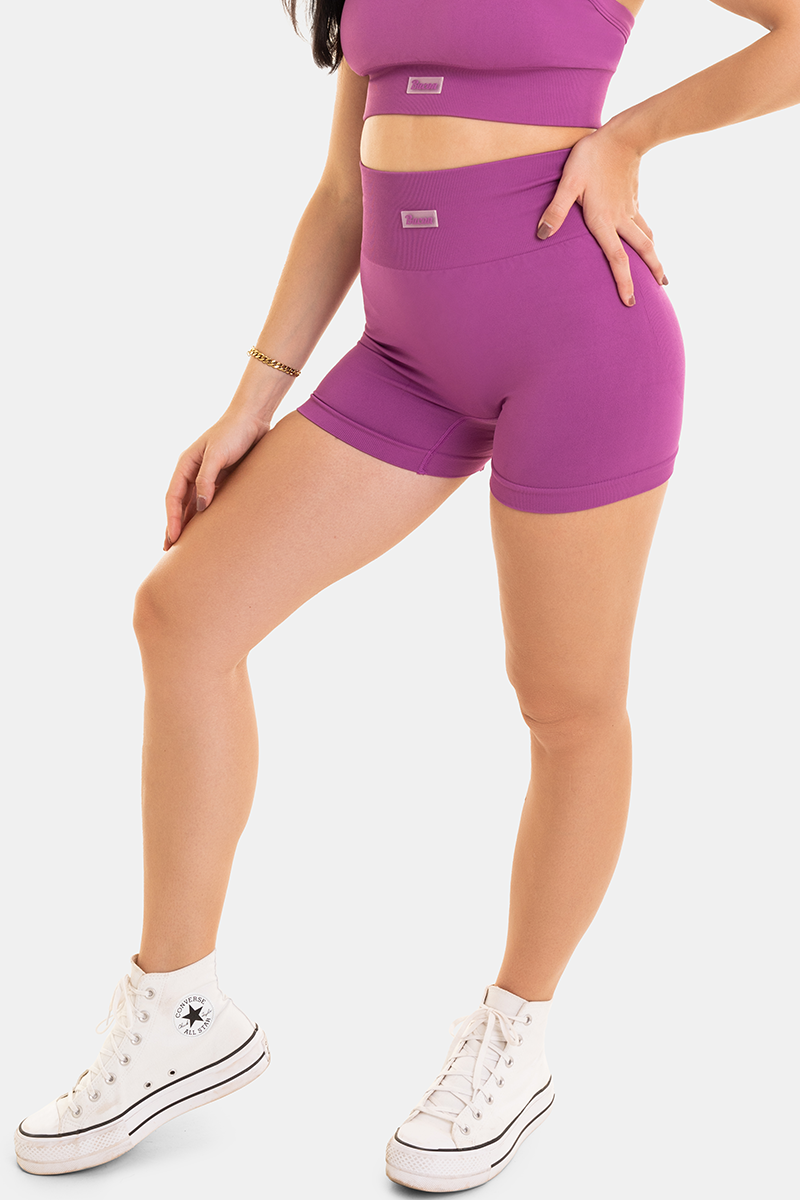 Bacon Active Shorts Scrunch Bum Seamless Booty Shorts // Berry